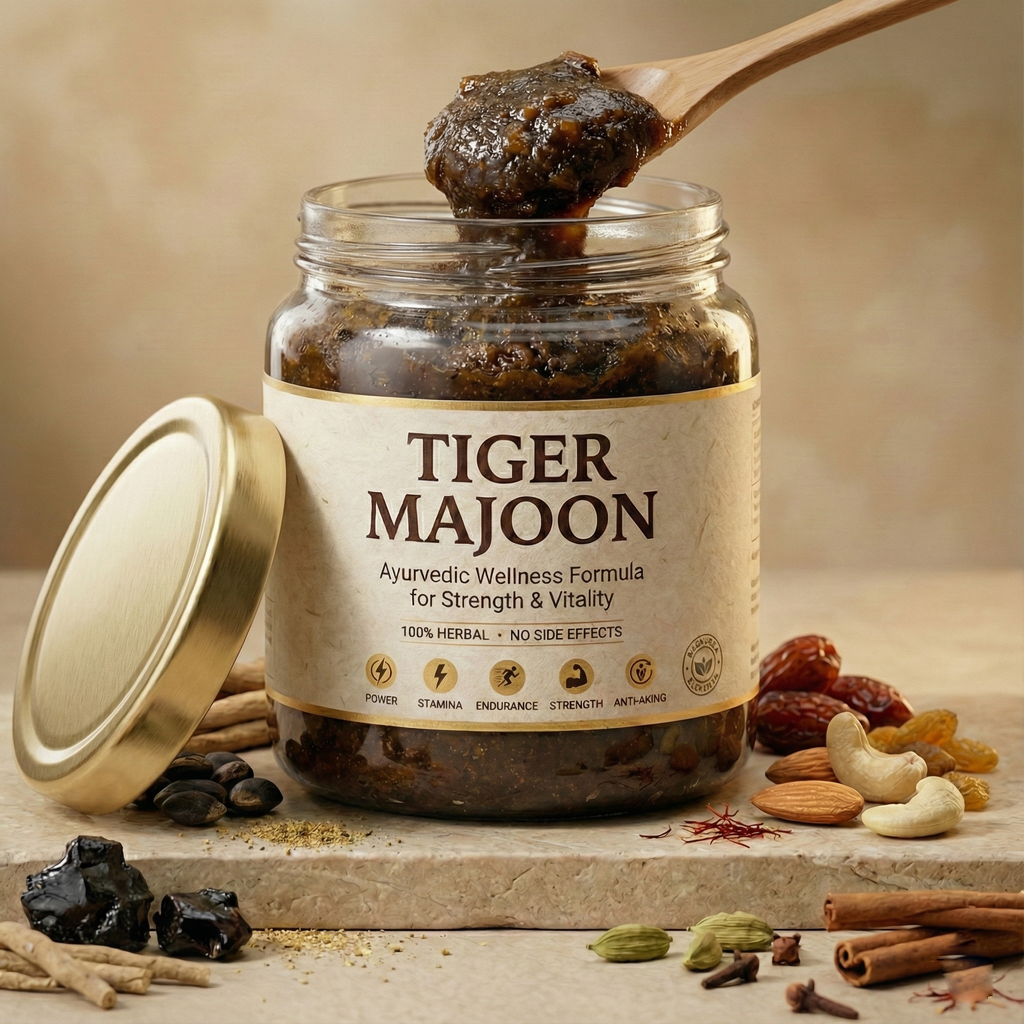 Tiger Majoon – Ayurvedic Herbal Wellness Formula for Strength & Vitality