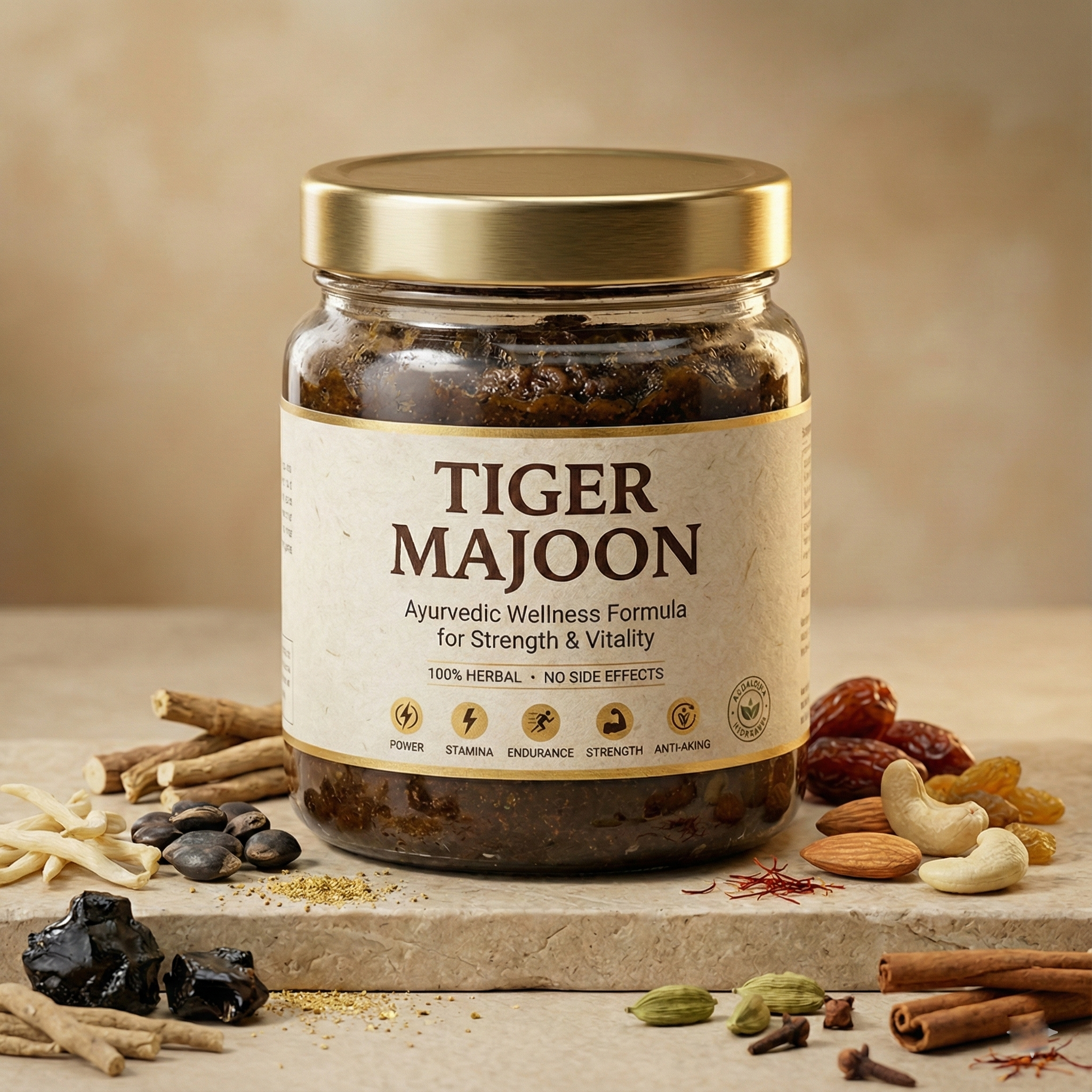 Tiger Majoon – Ayurvedic Herbal Wellness Formula for Strength & Vitality