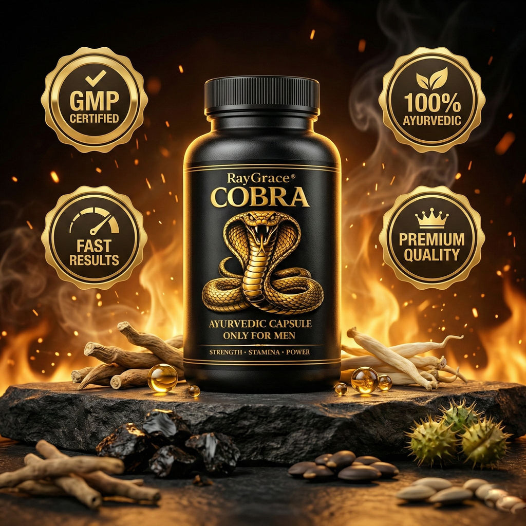 COBRA Ayurvedic Capsules for Men – Natural Strength, Energy & Vitality Support Formula