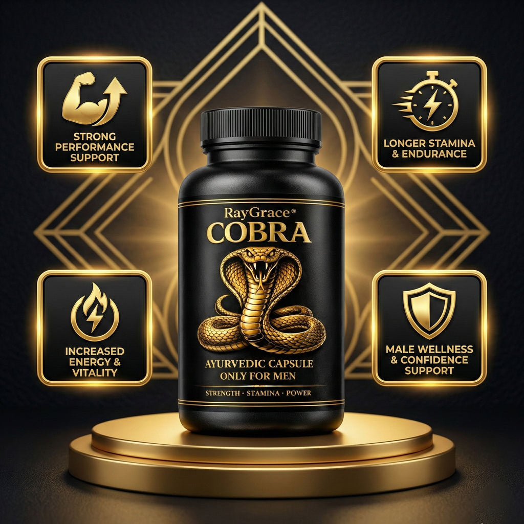 COBRA Ayurvedic Capsules for Men – Natural Strength, Energy & Vitality Support Formula